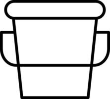 Bucket Icon Design Symbol vector