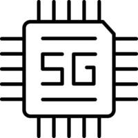 Chipset Icon Design Symbol vector
