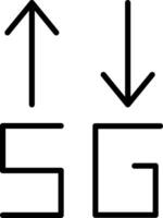 Bandwidth Icon Design Symbol vector