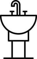 Lavatory Icon Design Symbol vector