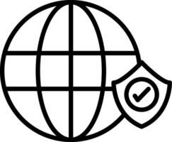 Globe Grid Icon Design Symbol vector