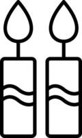 Candle Icon Design Symbol vector