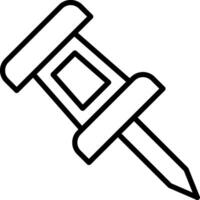 Push Pin Icon Design Symbol vector