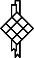 Ketupat Icon Design Symbol vector