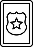 Police Shield Icon Design Symbol vector