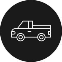 Pickup Truck Icon Design Symbol vector