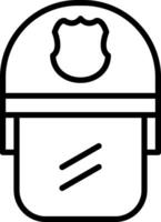 Police Helmet Icon Design Symbol vector