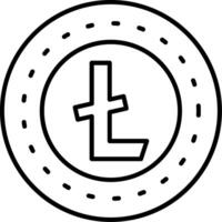 Litecoin Icon Design Symbol vector