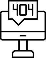 404 Error Icon Design Symbol vector