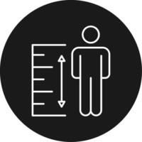 Height Icon Design Symbol vector