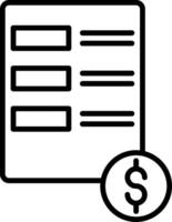 Invoice Icon Design Symbol vector