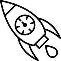 Rocket Launch Icon Design Symbol vector