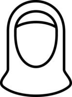 Hijab Icon Design Symbol vector