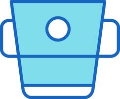 Water Bucket Icon Design Symbol vector