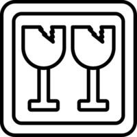 Fragile Icon Design Symbol vector