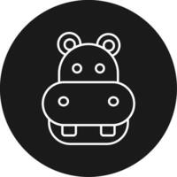 Hippo Icon Design Symbol vector