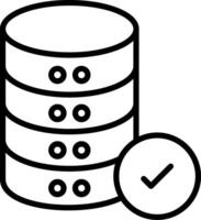 Database Icon Design Symbol vector