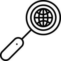 Magnifying Glass Icon Design Symbol vector