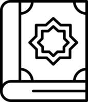 Quran Icon Design Symbol vector