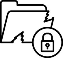 Data Loss Icon Design Symbol vector