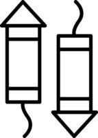 Firecrackers Icon Design Symbol vector