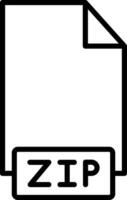 Zip File Icon Design Symbol vector