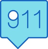 911 Icon Design Symbol vector
