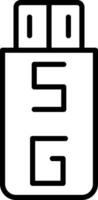 Usb Flash Drive Icon Design Symbol vector