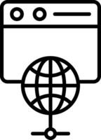 Browser Icon Design Symbol vector