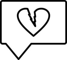 Heartbreak Icon Design Symbol vector