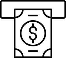 Money Withdrawal Icon Design Symbol vector
