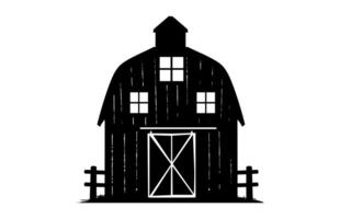 Rustic Barn Clipart isolated on a white background vector