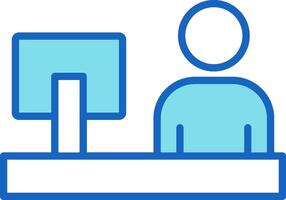 Work From Home Icon Design Symbol vector