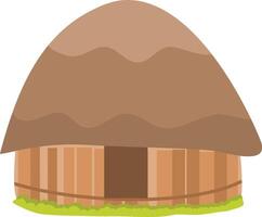 Papuan traditional house vector