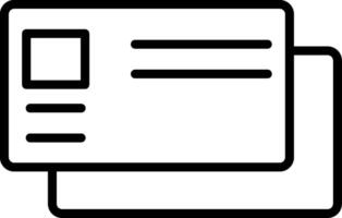 Visiting Card Icon Design Symbol vector