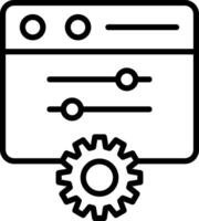 Control Panel Icon Design Symbol vector