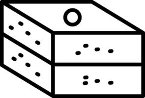 Baklava Icon Design Symbol vector