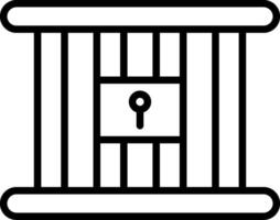 Jail Icon Design Symbol vector