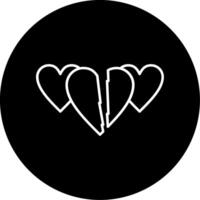 Broken Heart Icon Design Symbol vector