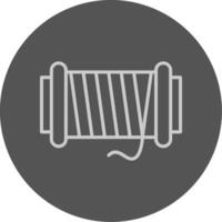 Thread spool Icon Design vector