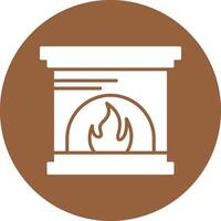 Fireplace Icon Design vector