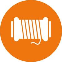 Thread spool Icon Design vector