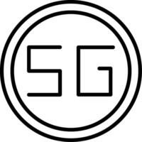 5g Icon Design Symbol vector