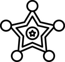 Sheriff Badge Icon Design Symbol vector