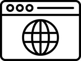 Browser Icon Design Symbol vector