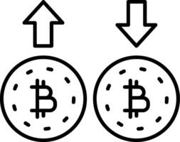 Bitcoin Icon Design Symbol vector