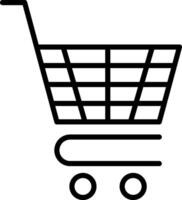 Shopping cart icon vector