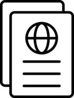 Passport Icon Design Symbol vector