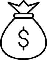 Money Bag Icon Design Symbol vector