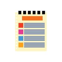 Clipboard with checklist icon. Flat illustration of clipboard with checklist icon for web. Design elements illustration report, contract letter. Letter symbol for various purposes vector